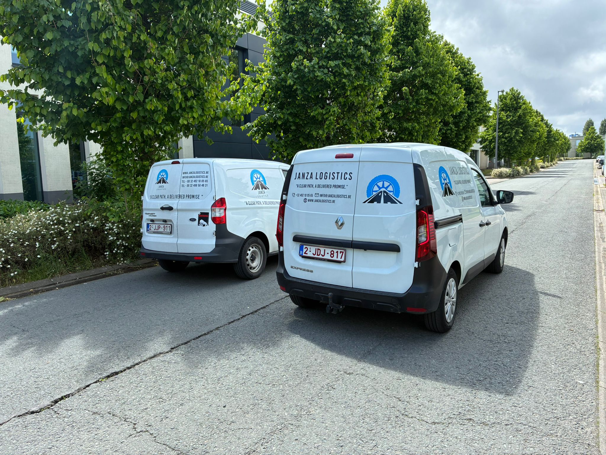 Janza Logistics transport in uitvoering